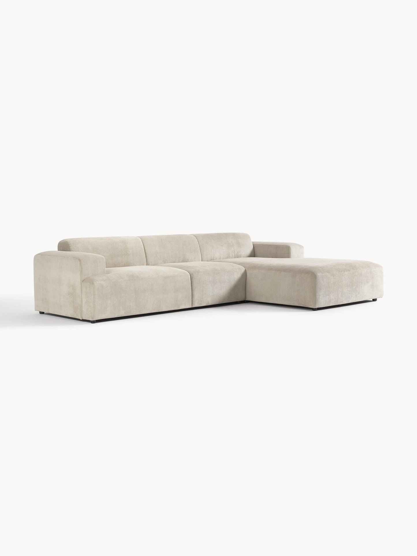 Melzara Corner Sofa in Corduroy (4-Seater)