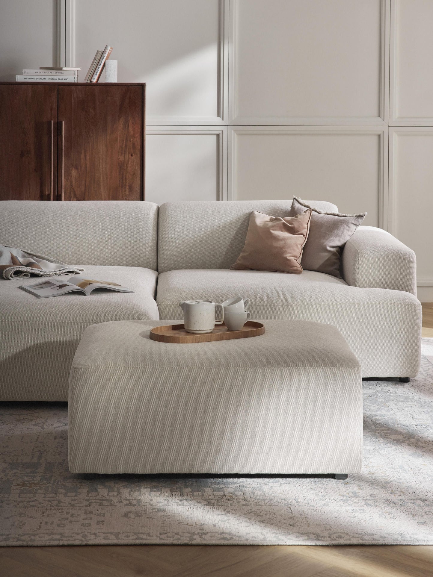 Melzara Stool, W 99 x D 72 cm