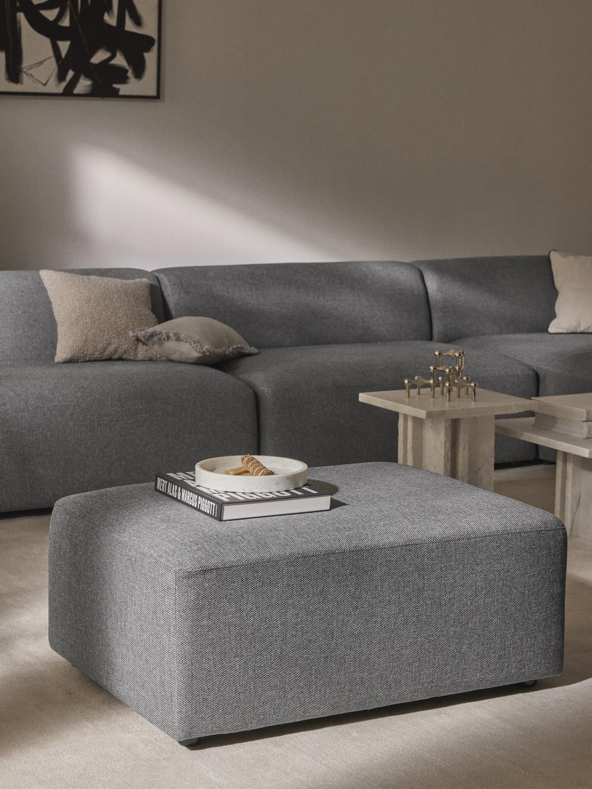 Melzara Stool, W 99 x D 72 cm