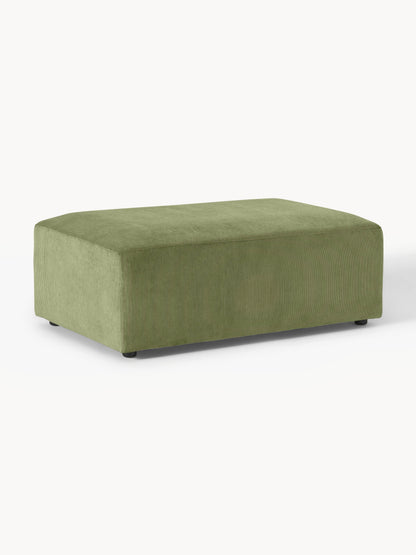 Melzara XL Corduroy Ottoman, W 116 x D 72 cm