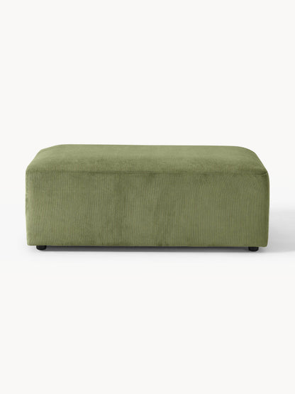 Melzara XL Corduroy Ottoman, W 116 x D 72 cm