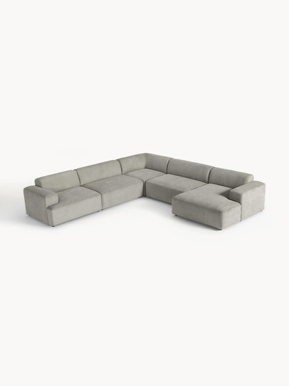 Melzara XL Corner Sofa in Corduroy