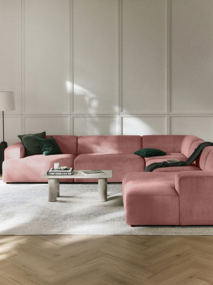 Melzara XL Corner Sofa in Corduroy