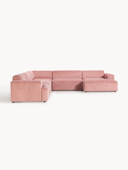 Melzara XL Corner Sofa in Corduroy