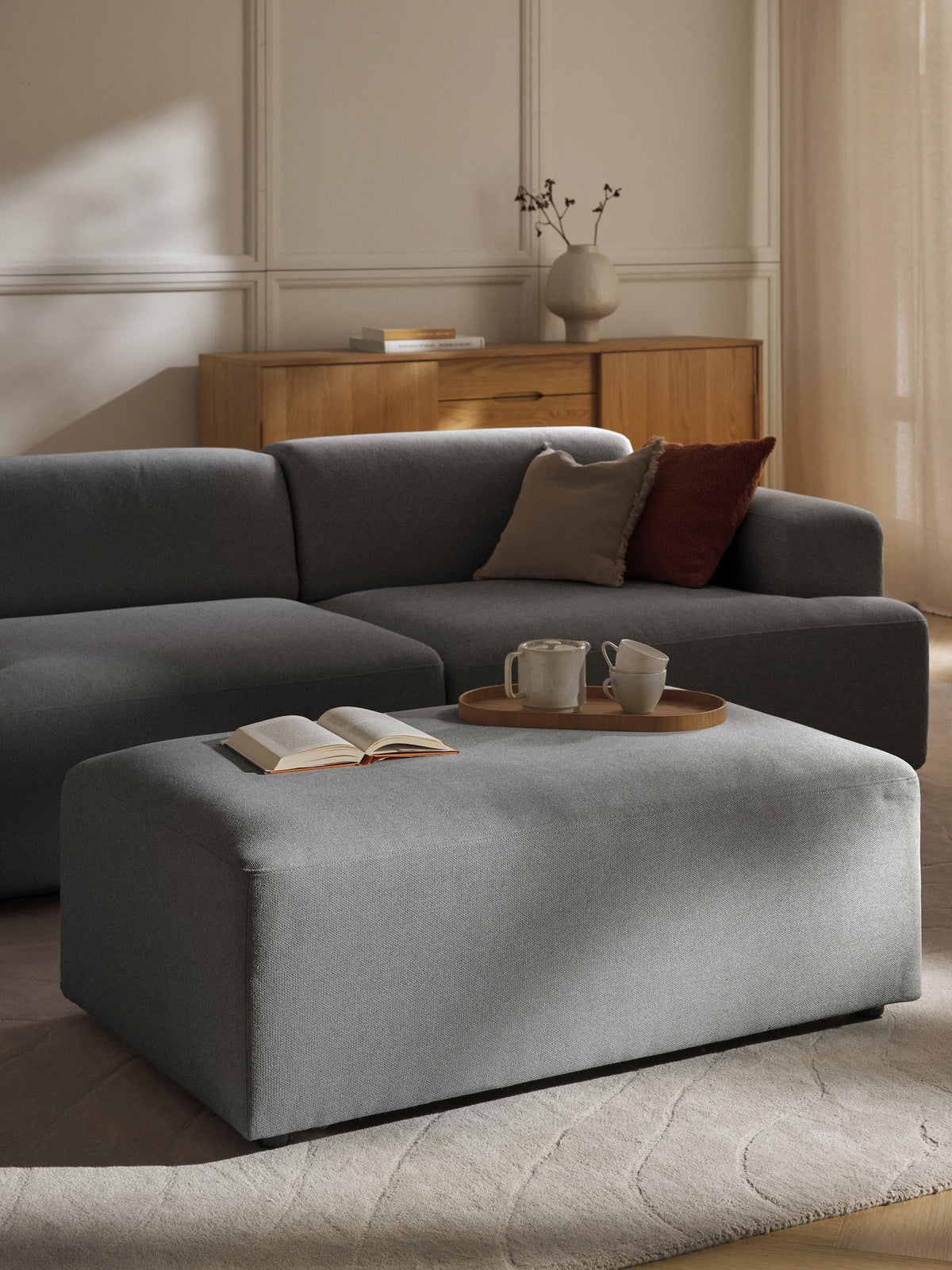 Melzara XL Ottoman, W 116 x D 72 cm