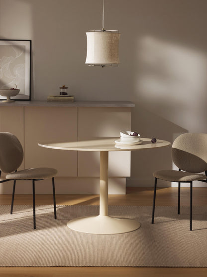 Milzanto Oval Dining Table in Marble, 120 x 90 cm