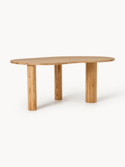 Narvezzi Oak Dining Table with Organic Shape, in Various Sizes