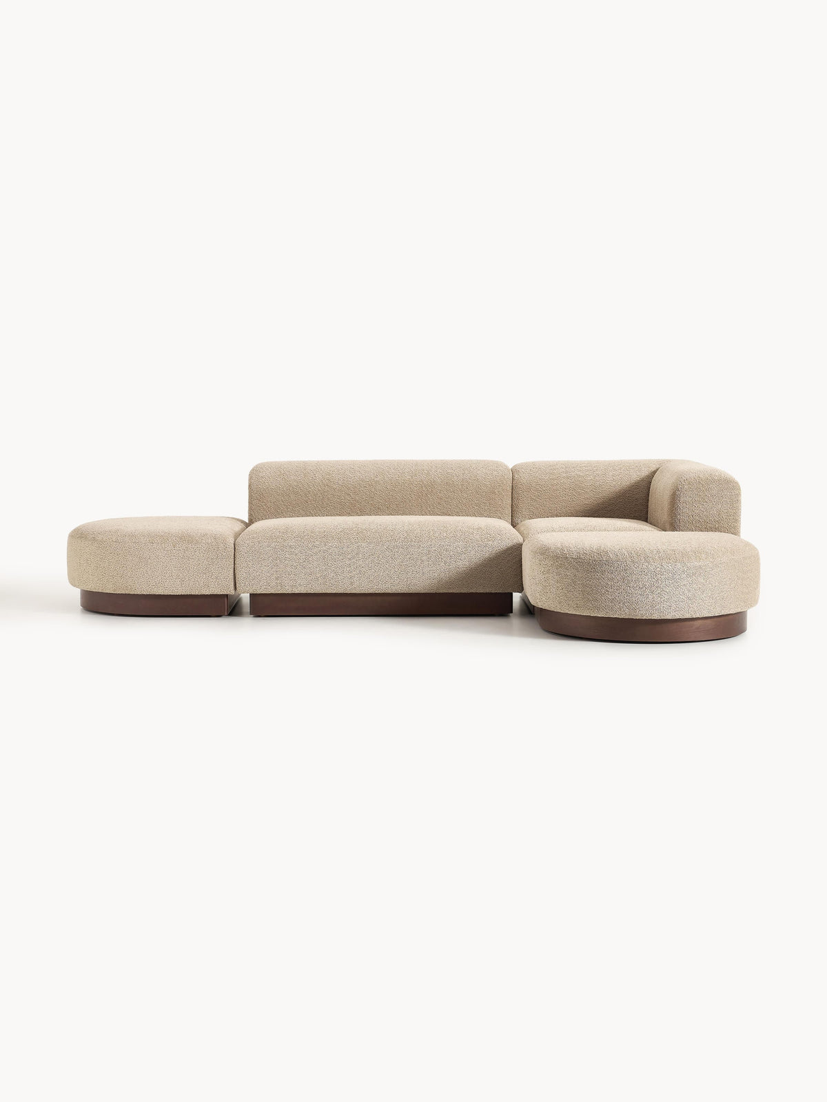 Natreza Modular Teddy Bouclé Corner Sofa