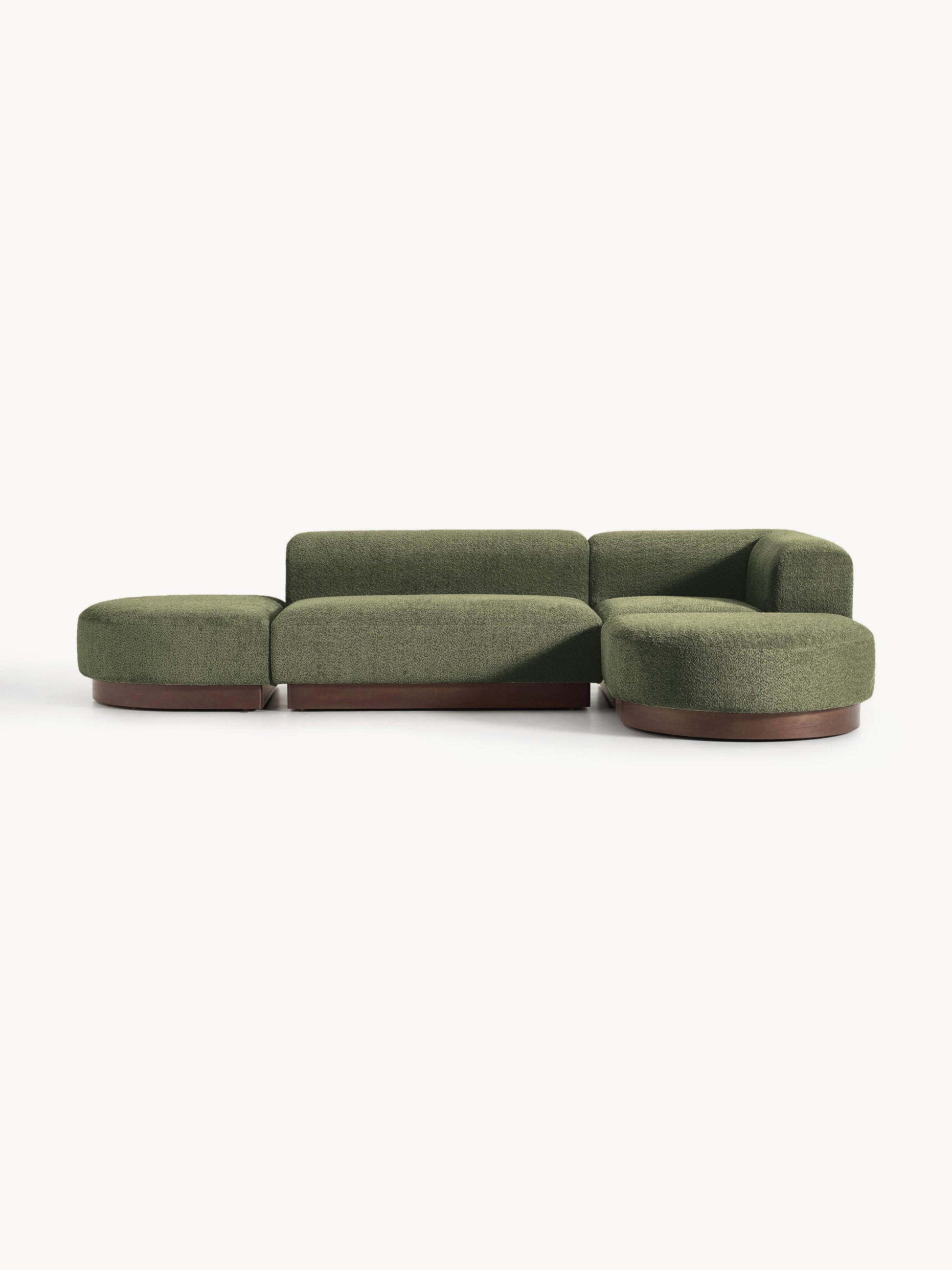 Natreza Modular Teddy Bouclé Corner Sofa