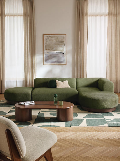 Natreza Modular Teddy Bouclé Corner Sofa