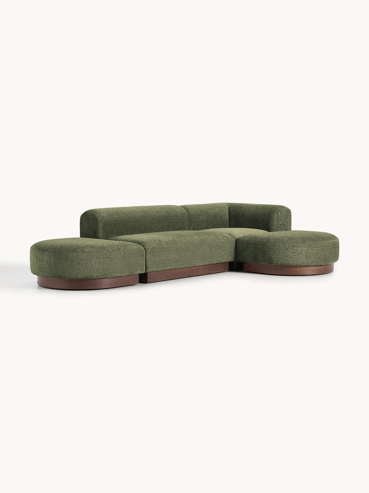 Natreza Modular Teddy Bouclé Corner Sofa