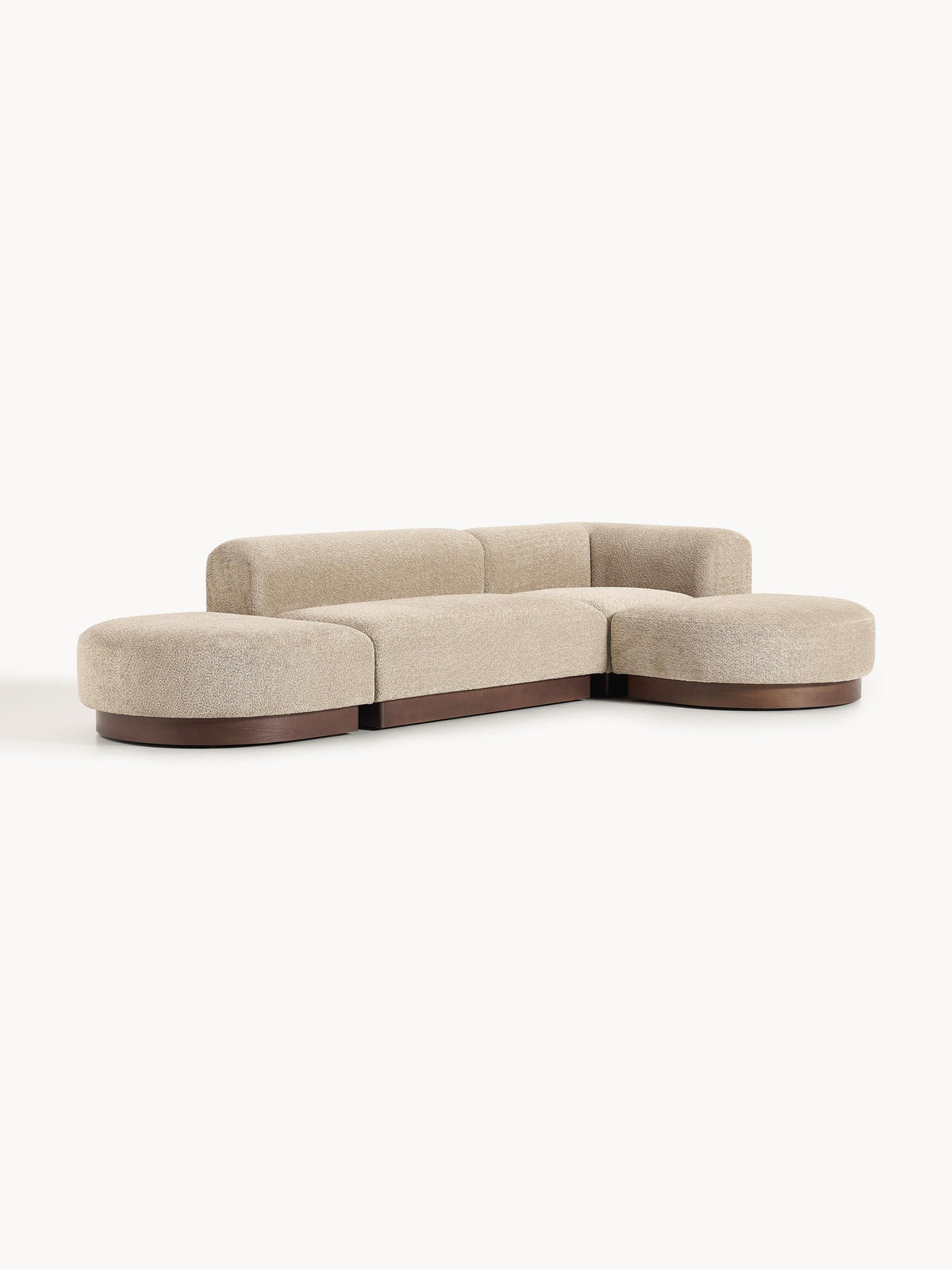 Natreza Modular Teddy Bouclé Corner Sofa