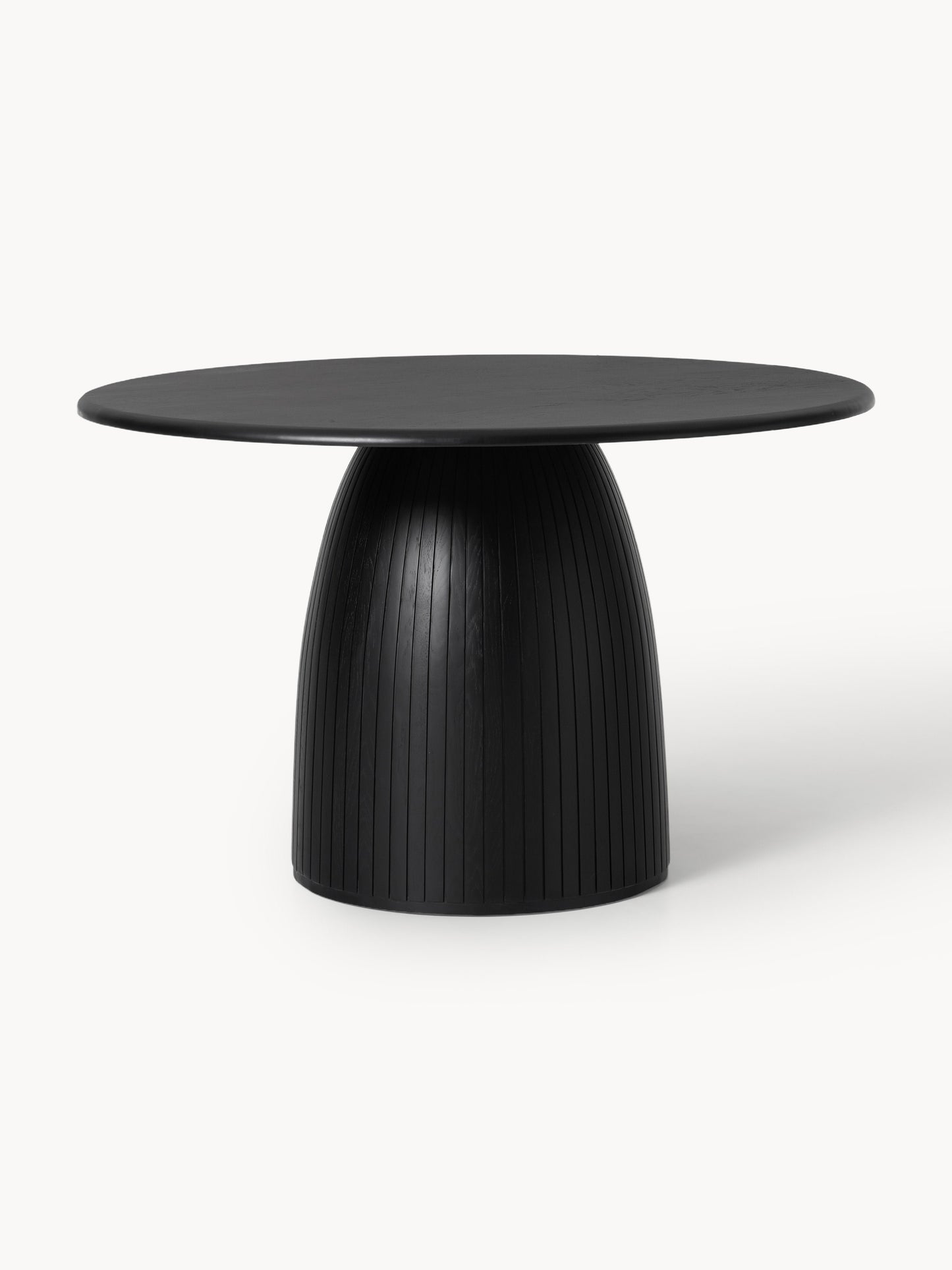 Nelbrezza Dining Table, Round, with Fluted Texture, in Various Sizes
