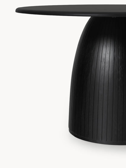 Nelbrezza Dining Table, Round, with Fluted Texture, in Various Sizes