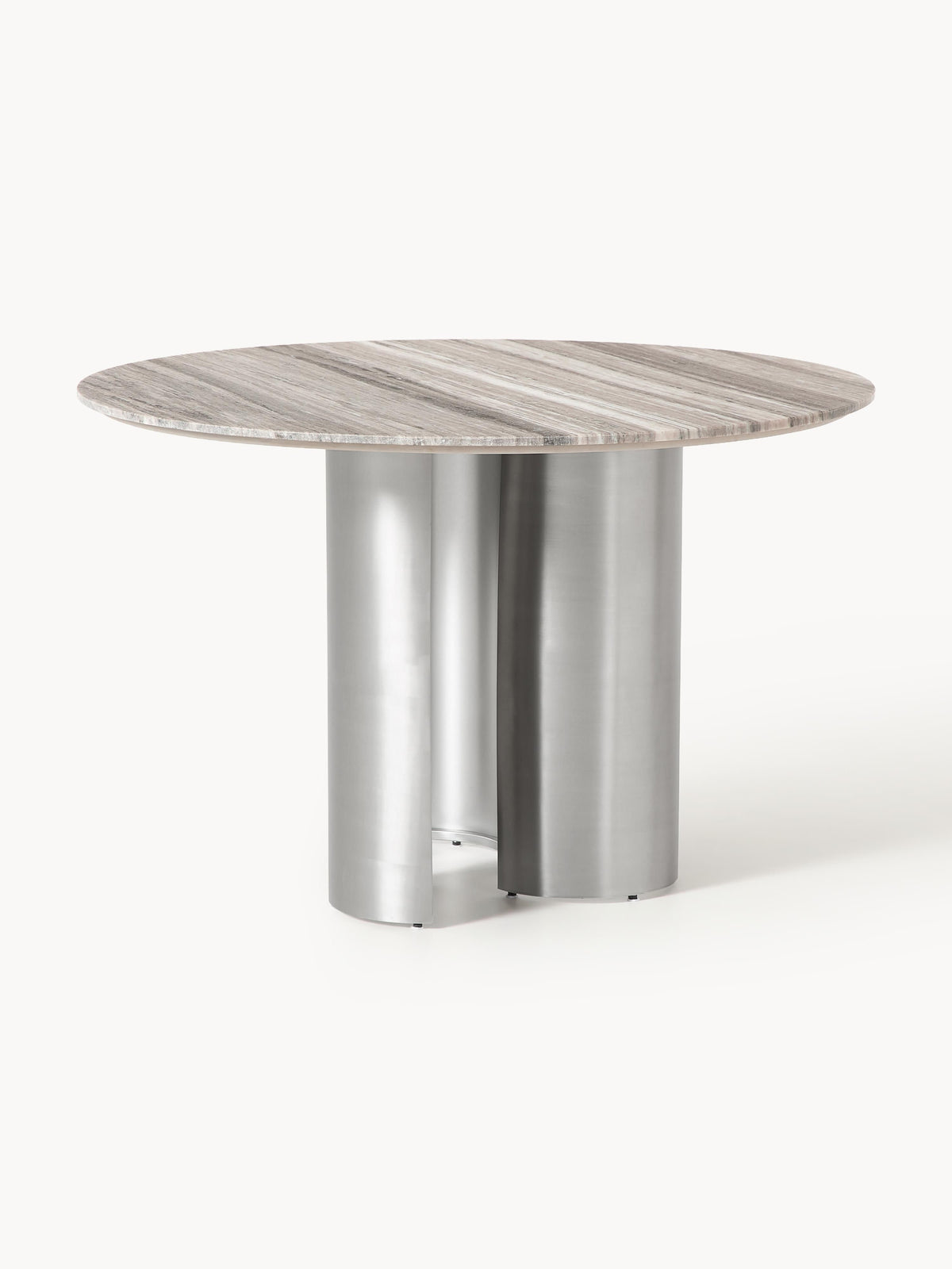 Noavelli Round Dining Table with Marble Tabletop, Ø 120 cm