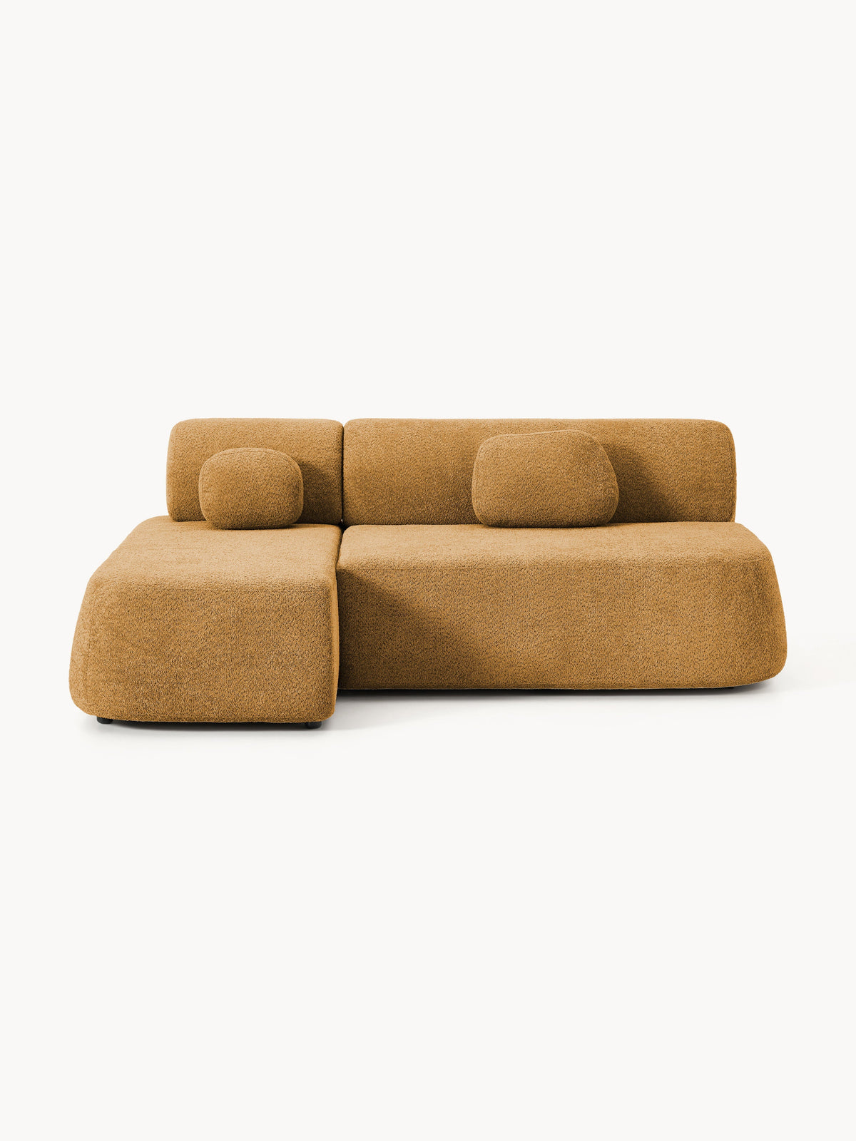 Paozetti Storage Sofa Bed in Teddy Bouclé