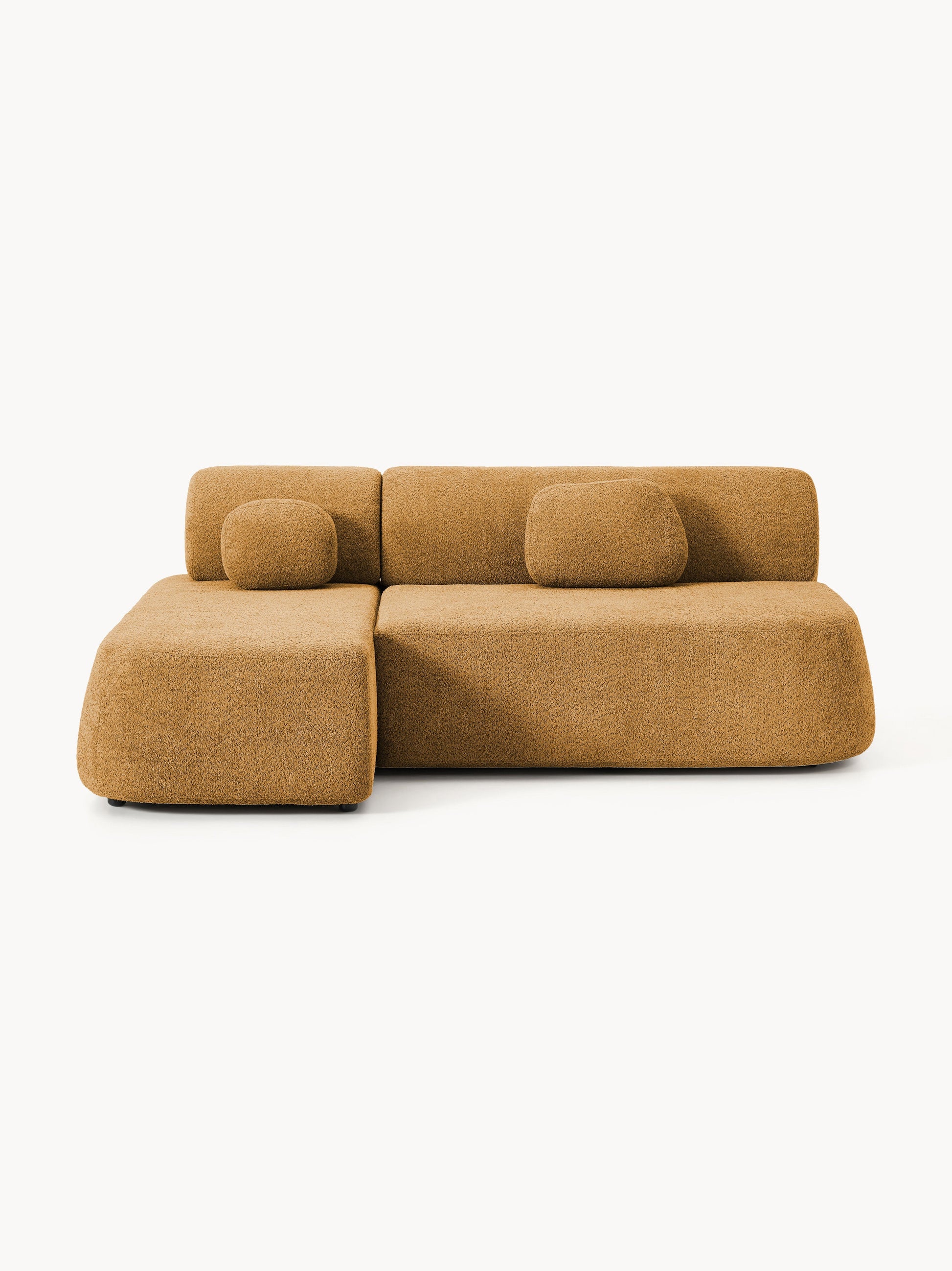 Paozetti Storage Sofa Bed in Teddy Bouclé