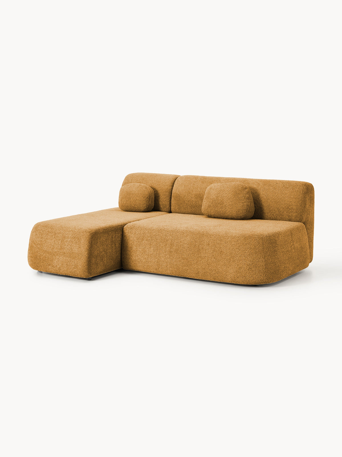 Paozetti Storage Sofa Bed in Teddy Bouclé