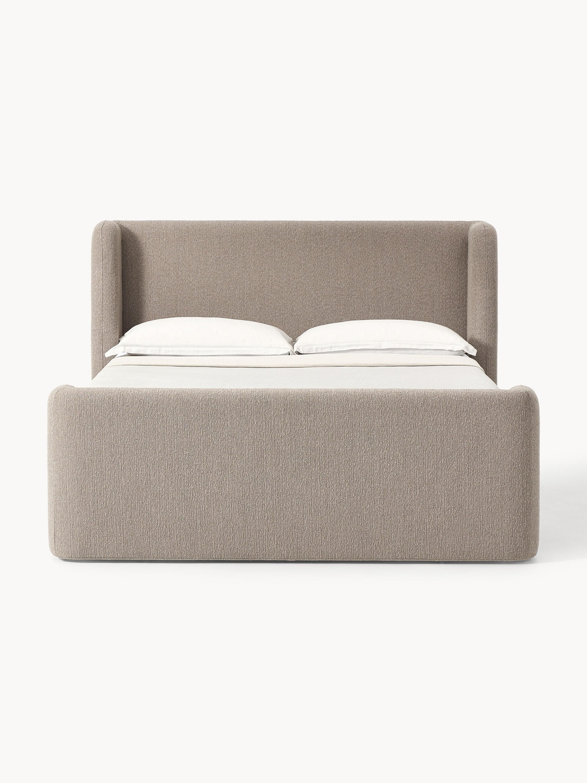 Perlisto Box Spring Bed in Bouclé