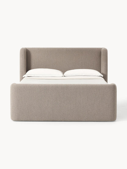 Perlisto Box Spring Bed in Bouclé