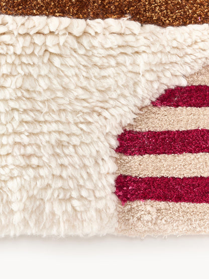 Roscelli Hand-Tufted Wool Rug with High-Low Texture