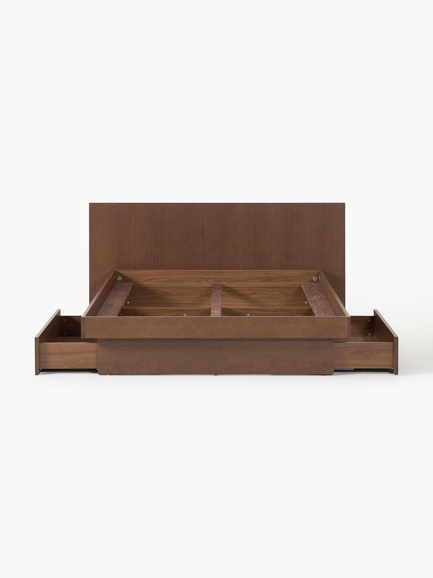 Satireno Wooden Bed with Drawers and Headboard