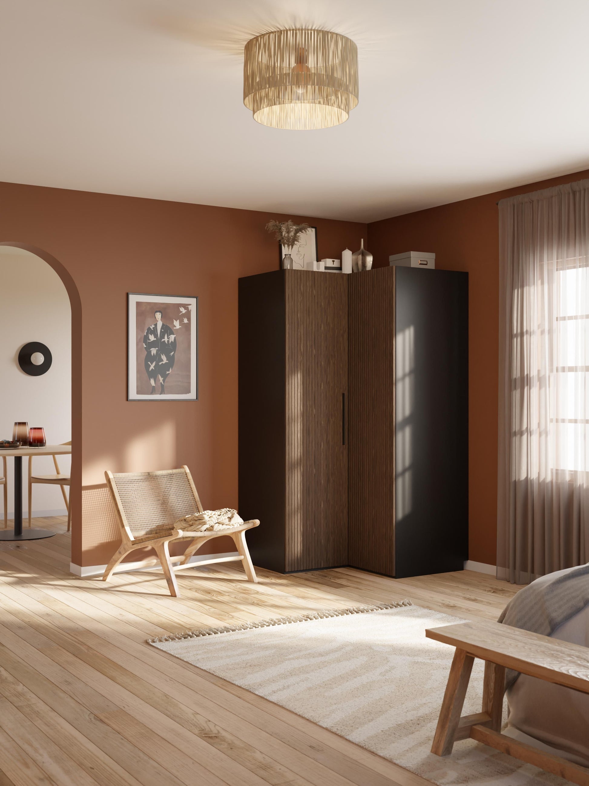Simavoro Modular Corner Wardrobe, 115 cm Wide