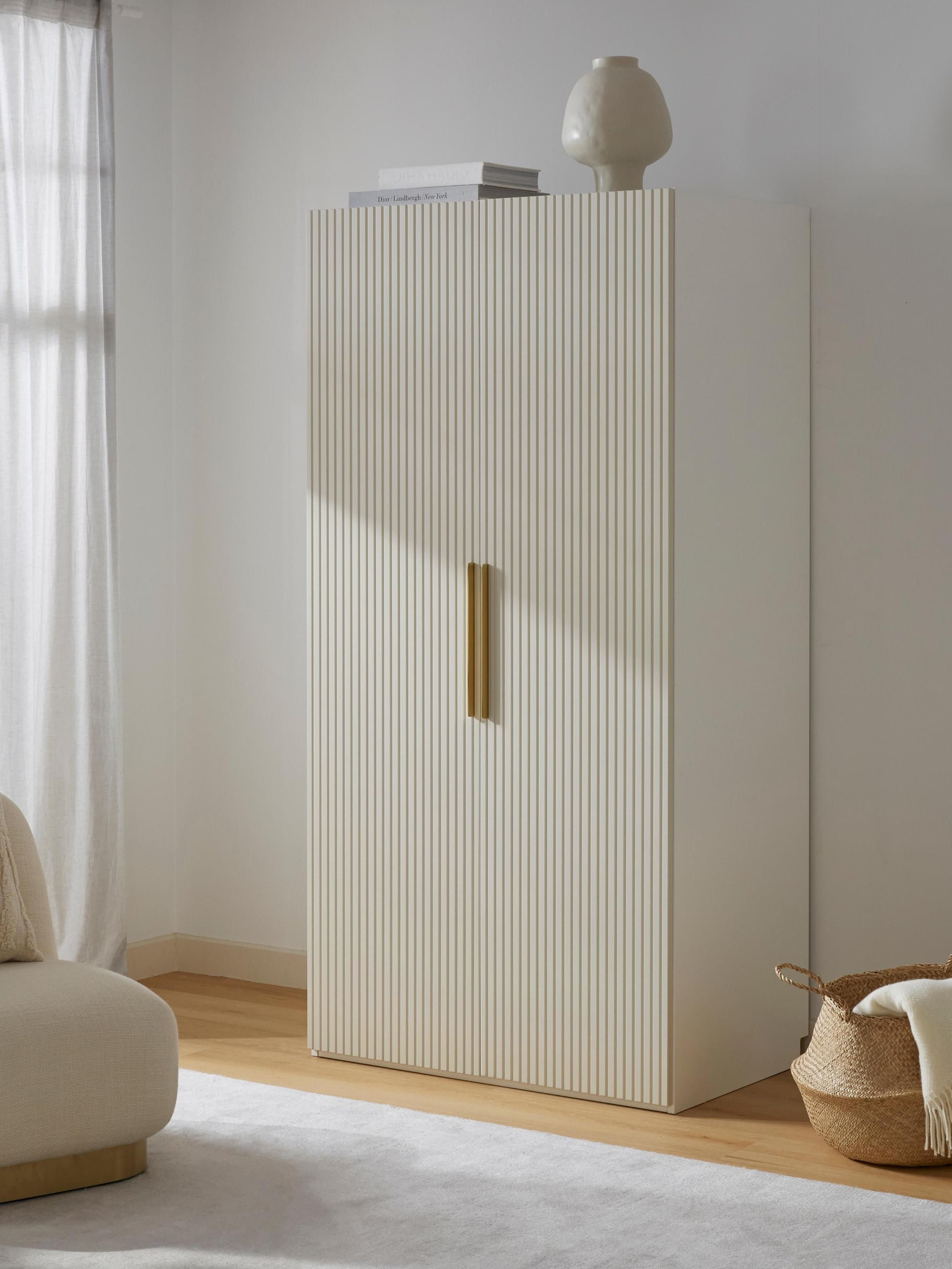 Simavoro Modular Hinged-Door Wardrobe, 100 cm Wide, in Various Sizes