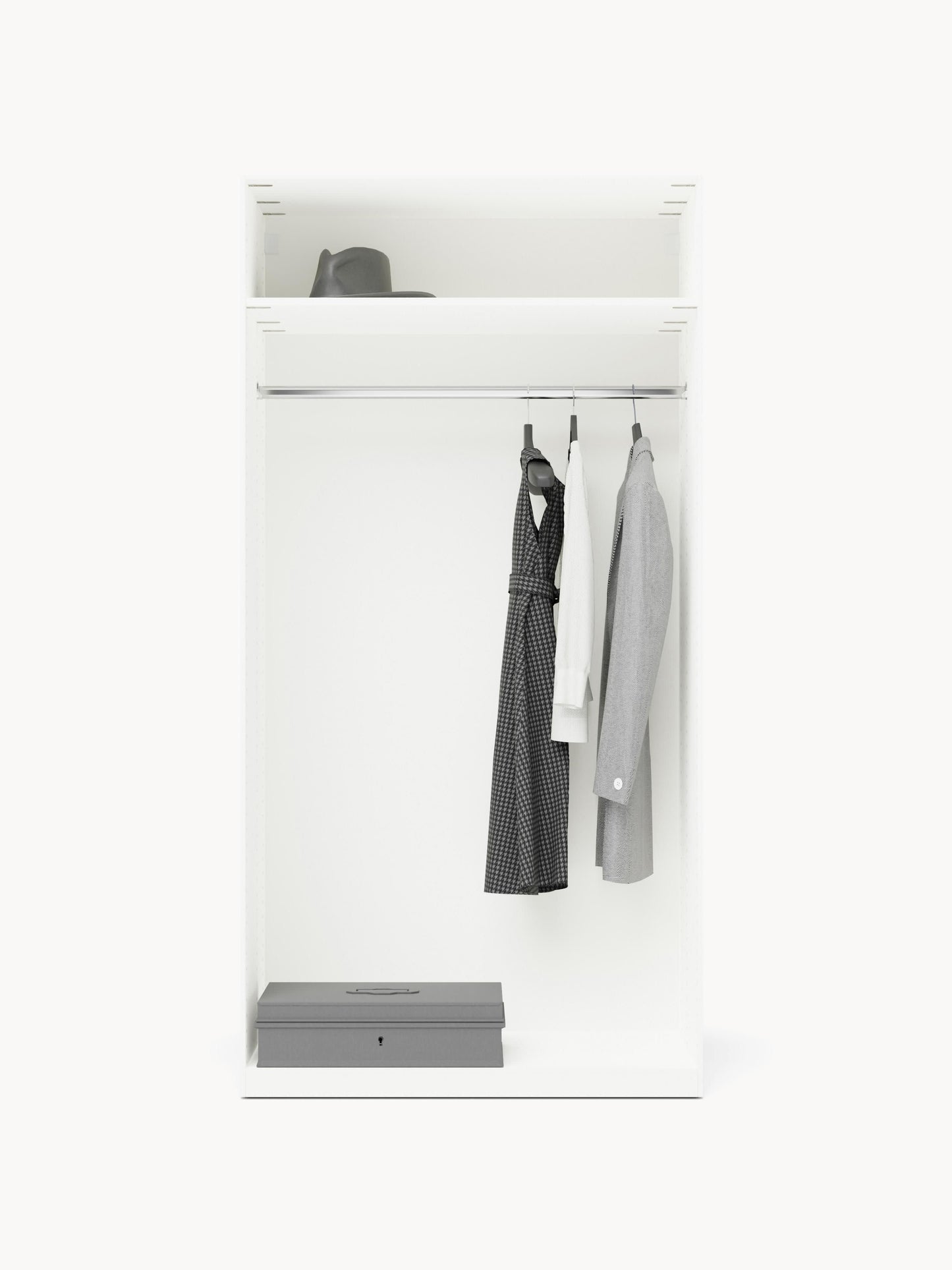 Simavoro Modular Hinged-Door Wardrobe, 100 cm Wide, in Various Sizes