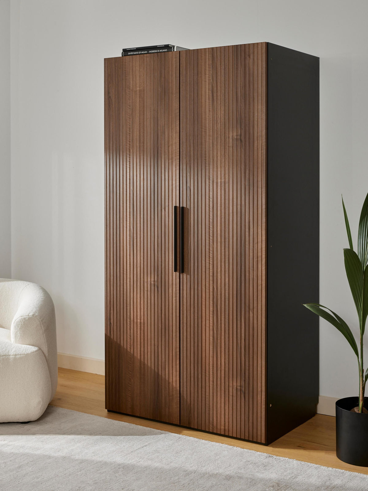 Simavoro Modular Hinged-Door Wardrobe, 100 cm Wide, in Various Sizes