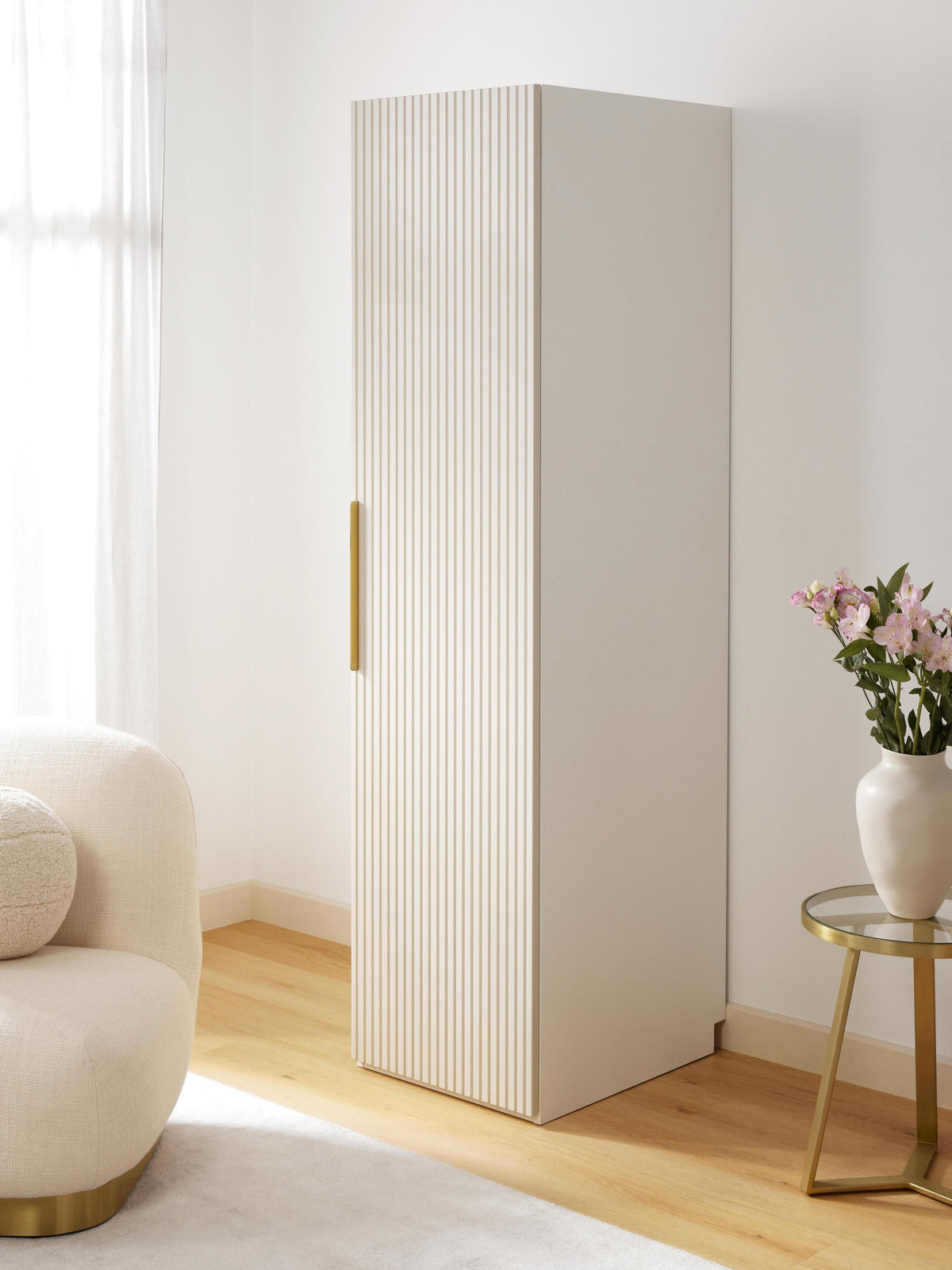 Simavoro Modular Hinged-Door Wardrobe, 50 cm Wide, in Various Sizes