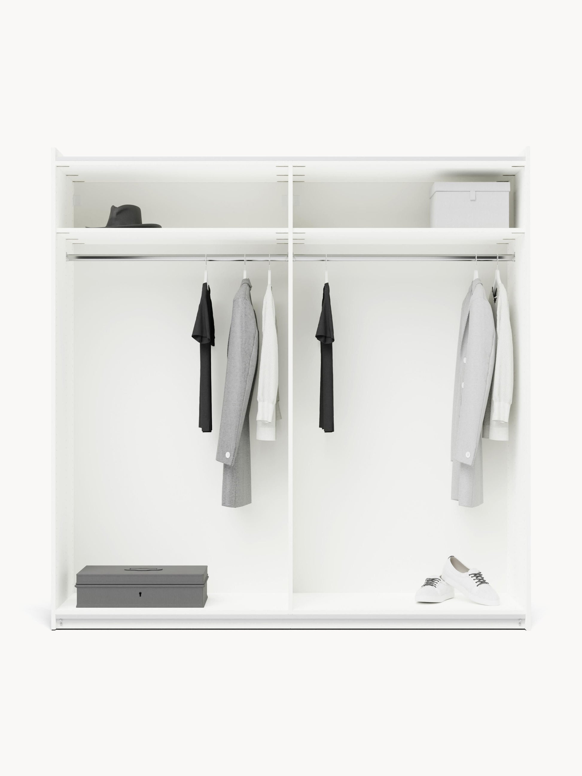 Simavoro Modular Sliding-Door Wardrobe, 200 cm Wide, in Various Sizes