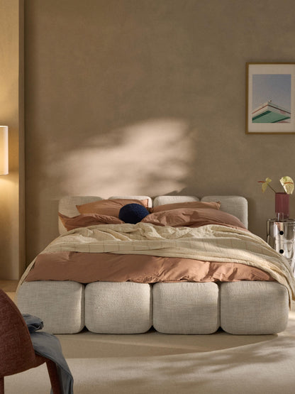 Taybela Bouclé Upholstered Bed