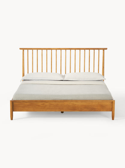 Winsarel Wooden Bed with Pine Headboard