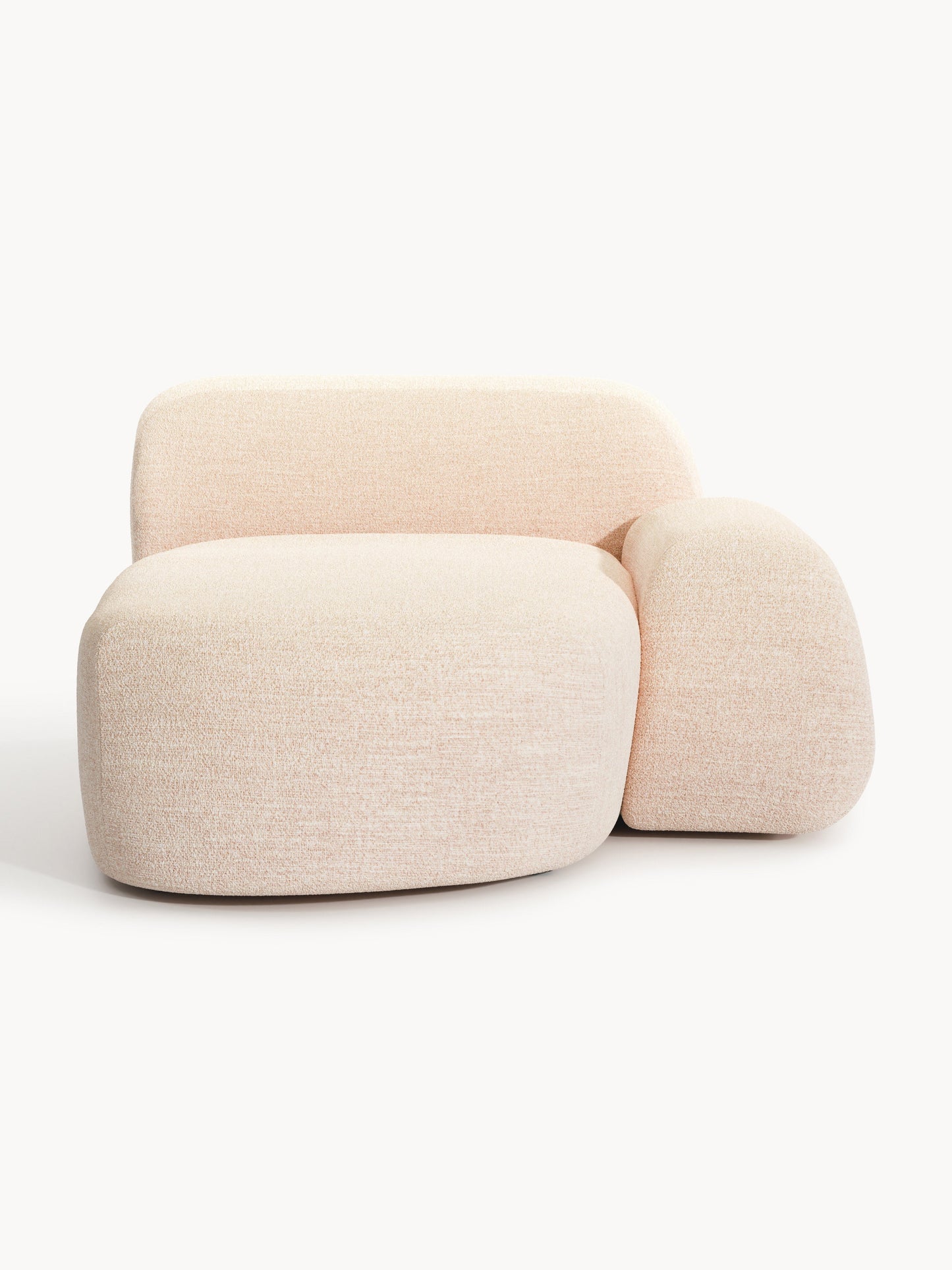 Wolmestra Chaise Corner Module in Bouclé