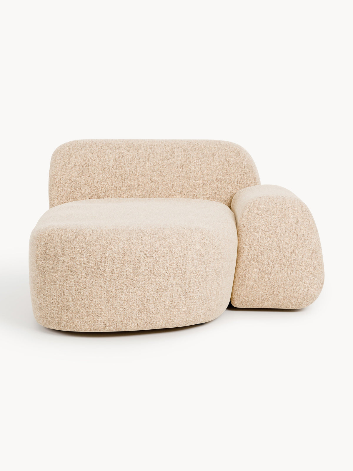 Wolmestra Chaise Corner Module in Bouclé