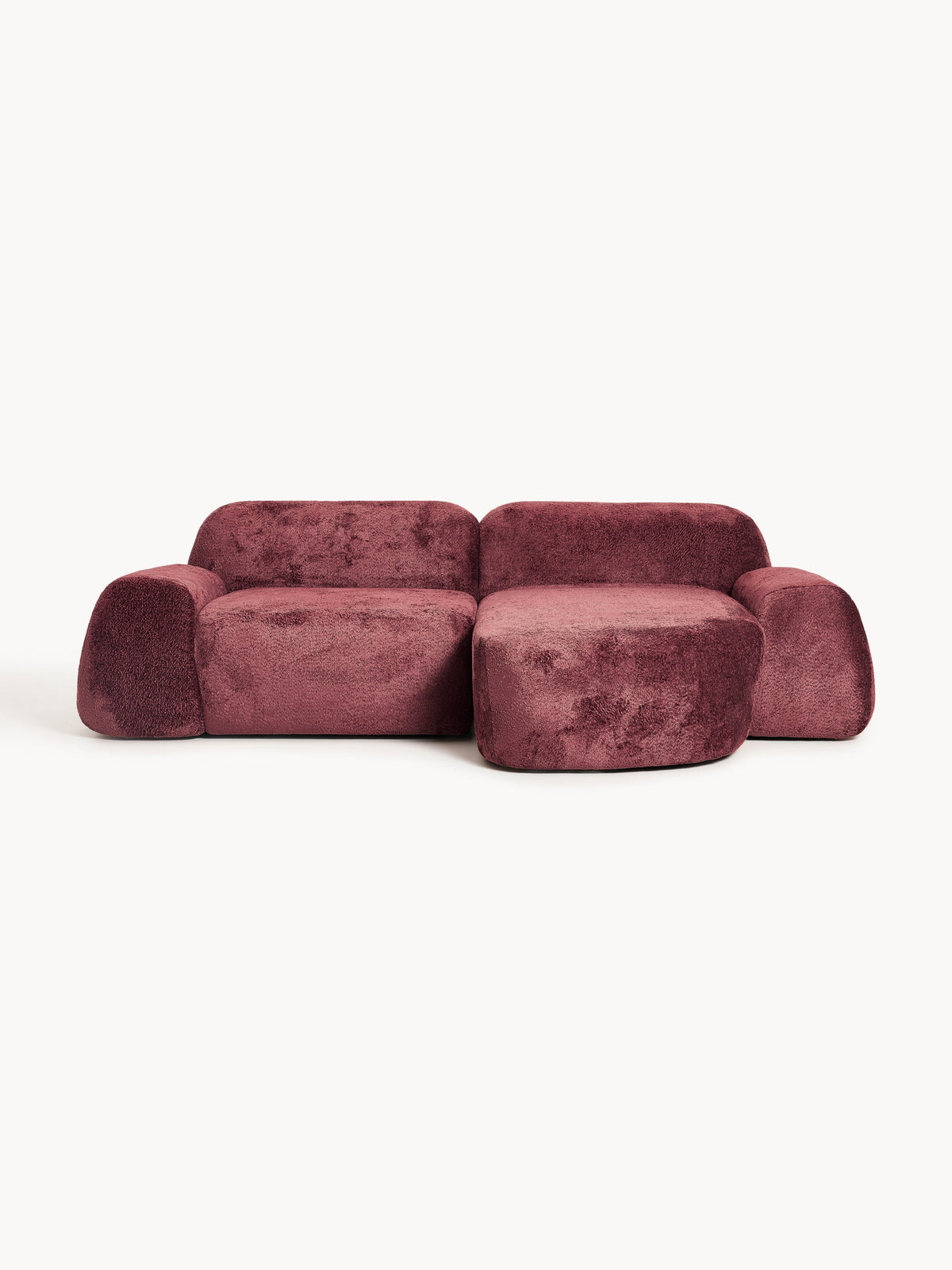 Wolmestra Corner Sofa in Teddy Bouclé, Modular (3-Seater)
