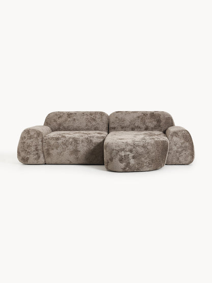 Wolmestra Corner Sofa in Teddy Bouclé, Modular (3-Seater)