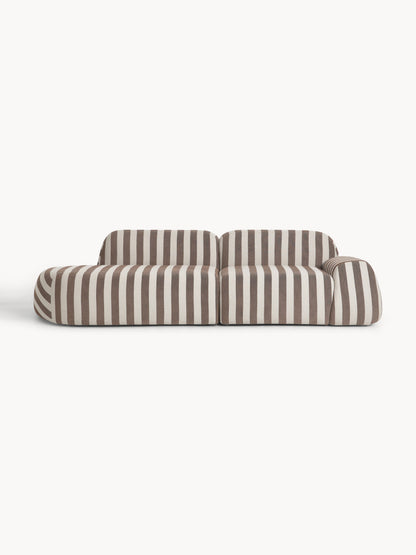Wolmestra Modular Striped Sofa (3-Seater)