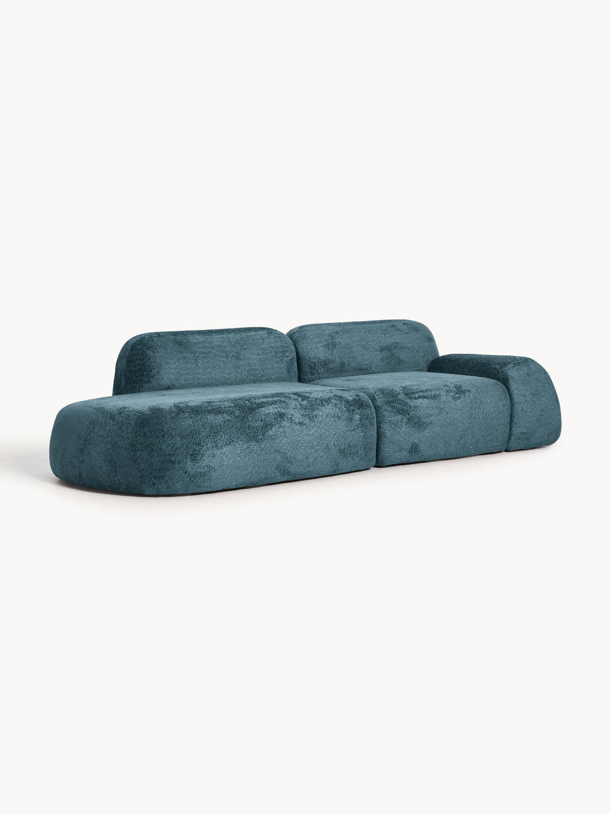Wolmestra Modular Teddy Bouclé Chaise (3-Seater)