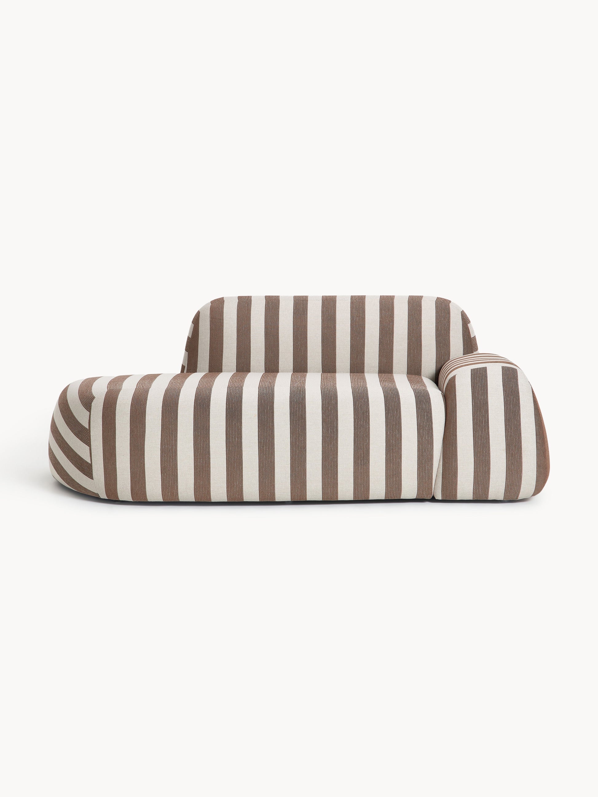 Wolmestra Striped Sofa (2-Seater) with Chaise Longue