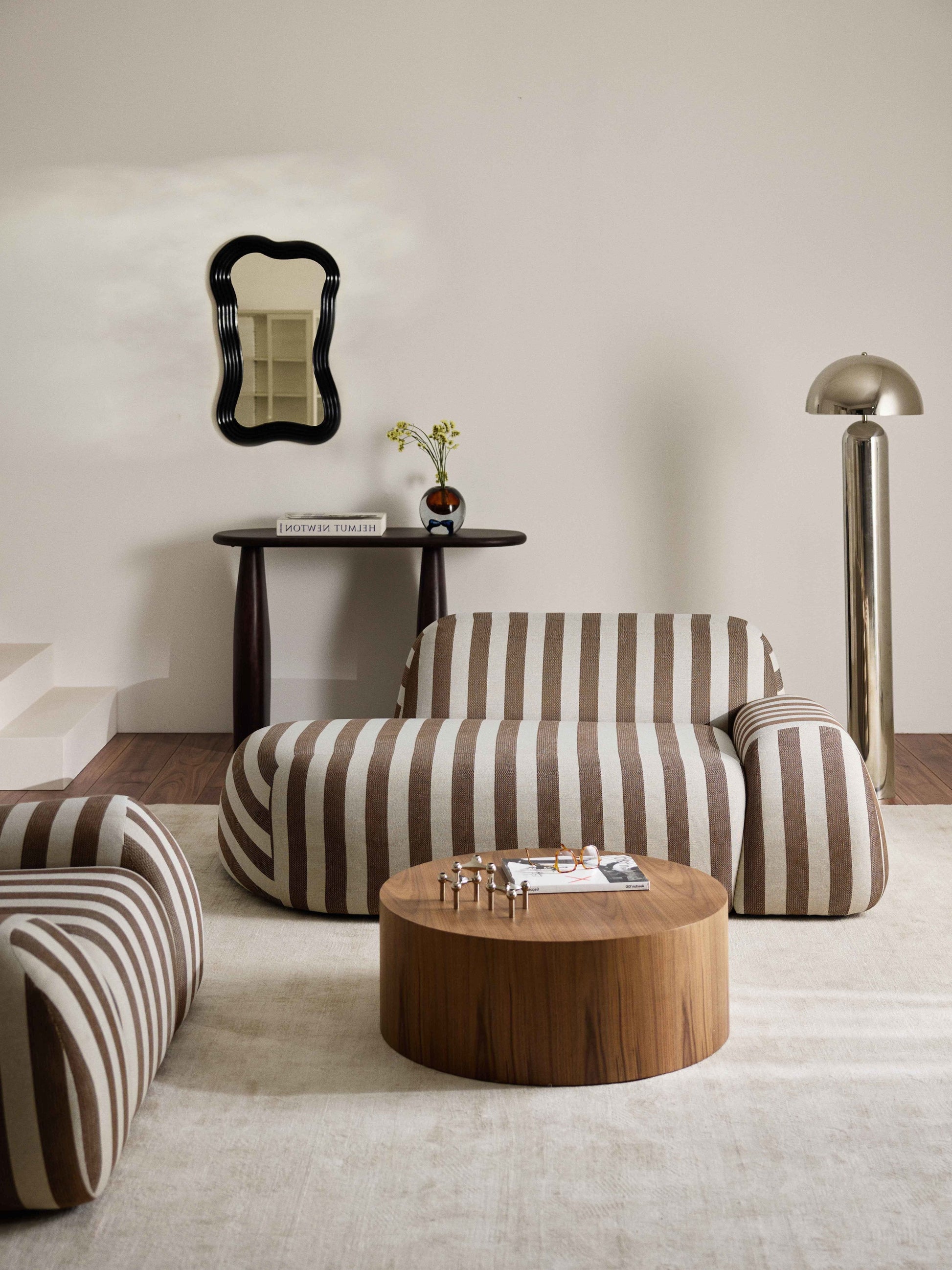 Wolmestra Striped Sofa (2-Seater) with Chaise Longue