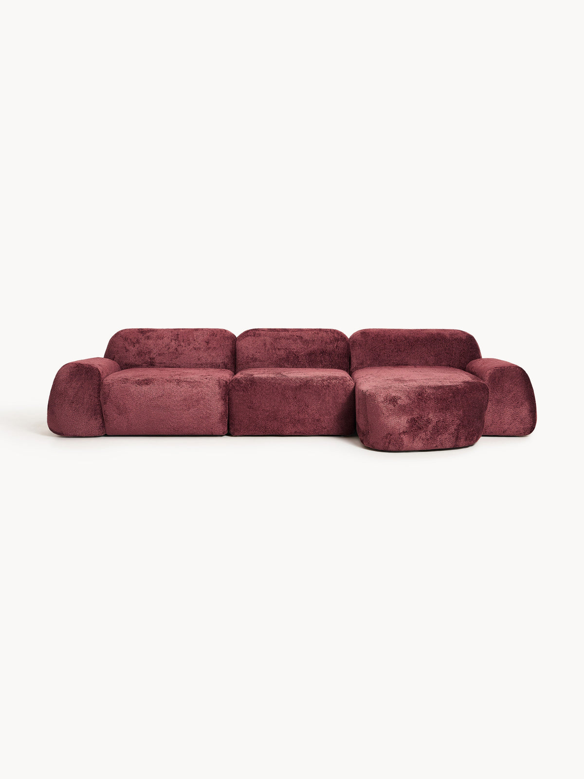 Wolmestra Teddy Bouclé Modular Corner Sofa (4-Seater)