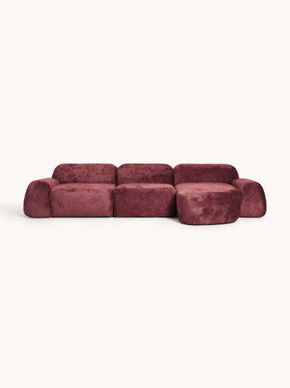 Wolmestra Teddy Bouclé Modular Corner Sofa (4-Seater)