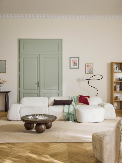 Wolmestra Teddy Bouclé Modular Corner Sofa (4-Seater)
