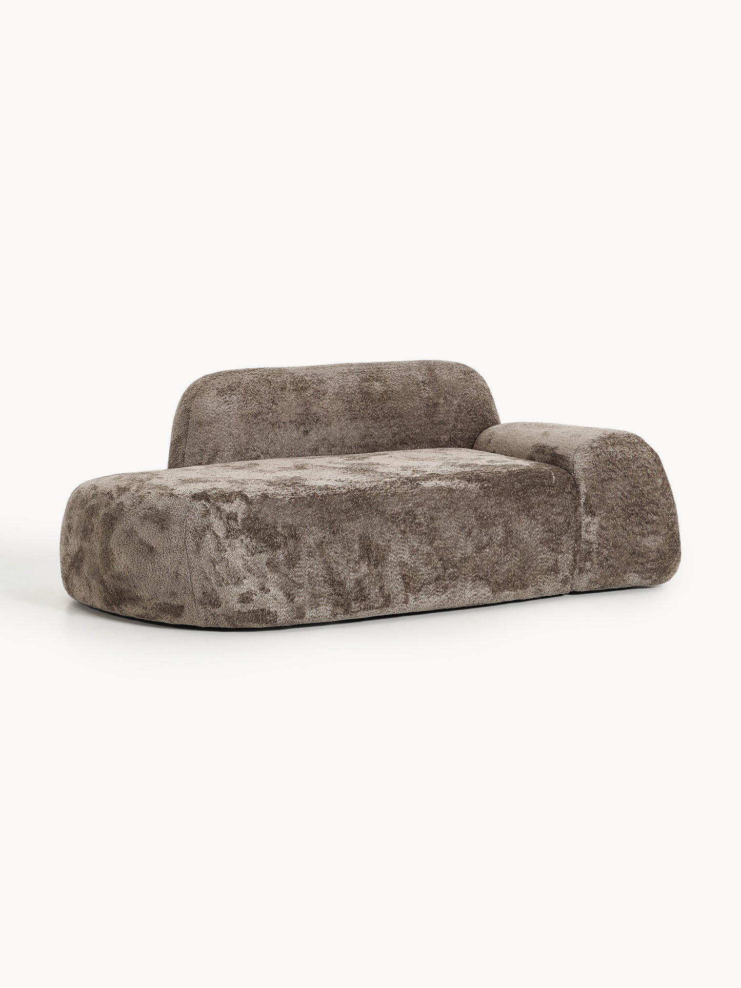 Wolmestra Teddy Bouclé Sofa (2-Seater) with Chaise Longue